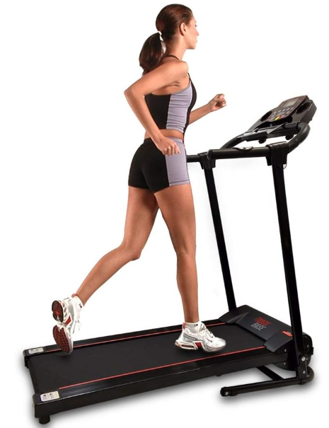 SereneLife Folding Treadmill - Foldable Home Fitness Equipment with LCD for Walking & Running